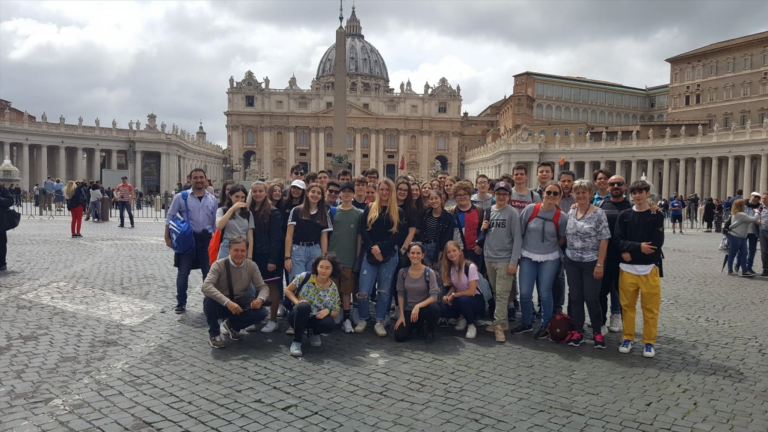 Il ginnasio delle scuole Alle Stimate in gita a Roma