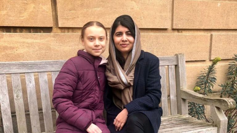 Malala a Greta: «E’ l’unica amica per cui salterei la scuola»