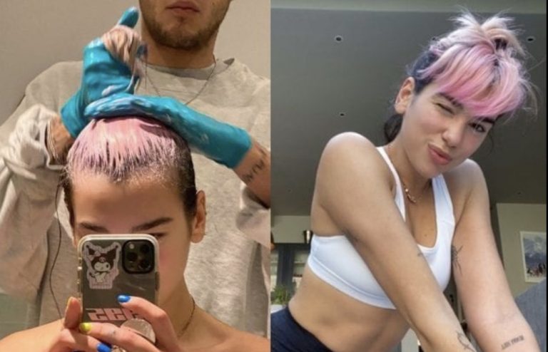 “Pink hair” per Dua lipa