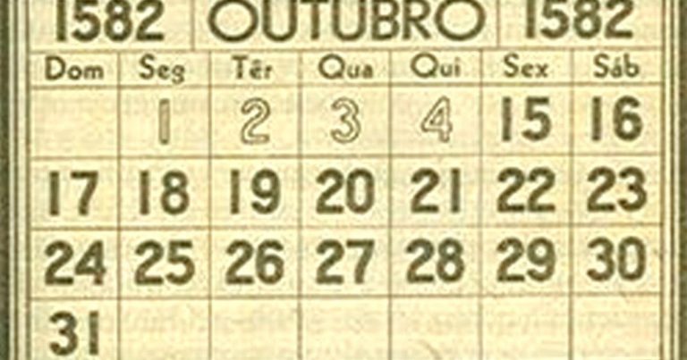 Un buco nel calendario dell’ottobre 1582