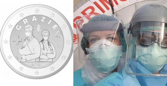 nuova moneta coniata per medici e infermieri