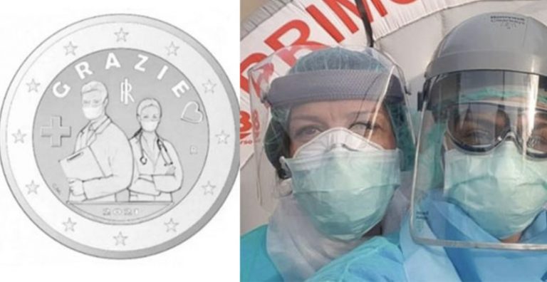 2 Euro da collezione per onorare medici ed infermieri