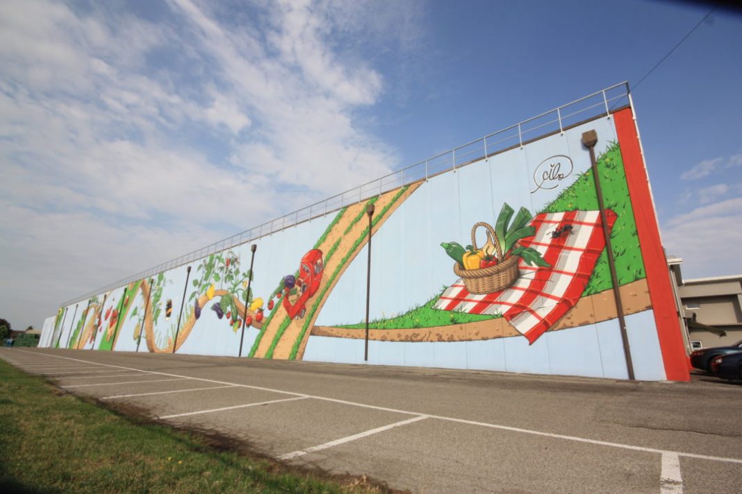 Murales realizzato da Cibo