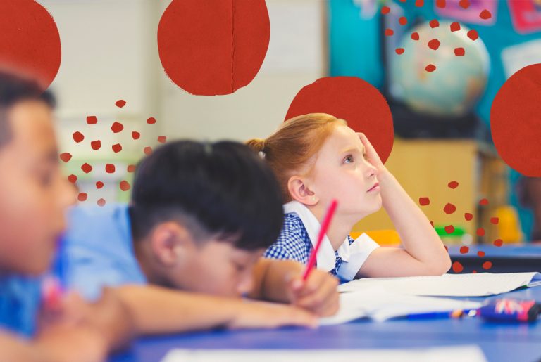 Bambini a scuola.