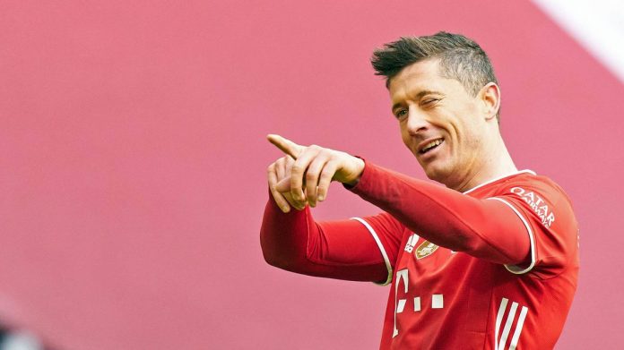 ESULTANZA ROBERT LEWANDOWSKI ESULTANZA ROBERT LEWANDOWSKI