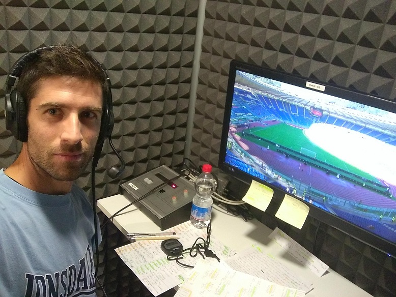 Luca Corradi in cabina