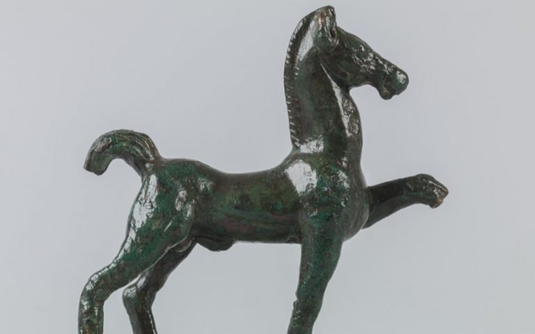 Reperto esposto nella mostra degli animali nel mondo antico