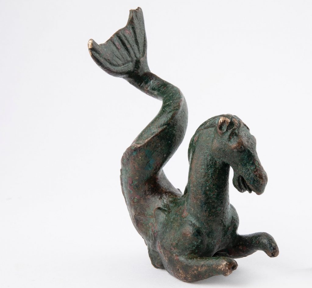 Reperto esposto nella mostra degli animali nel mondo antico