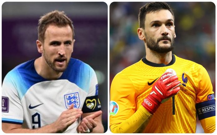 Kane -Lloris I capitani di Inghilterra e Francia Kane e Lloris