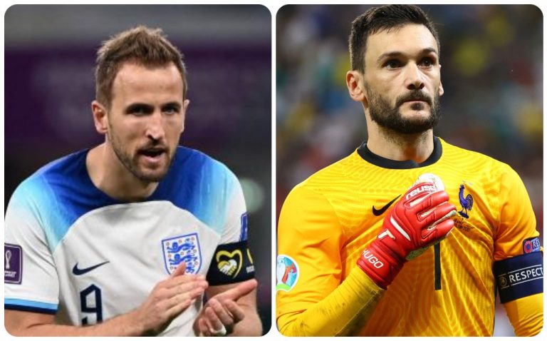 I capitani di Inghilterra e Francia Kane e Lloris