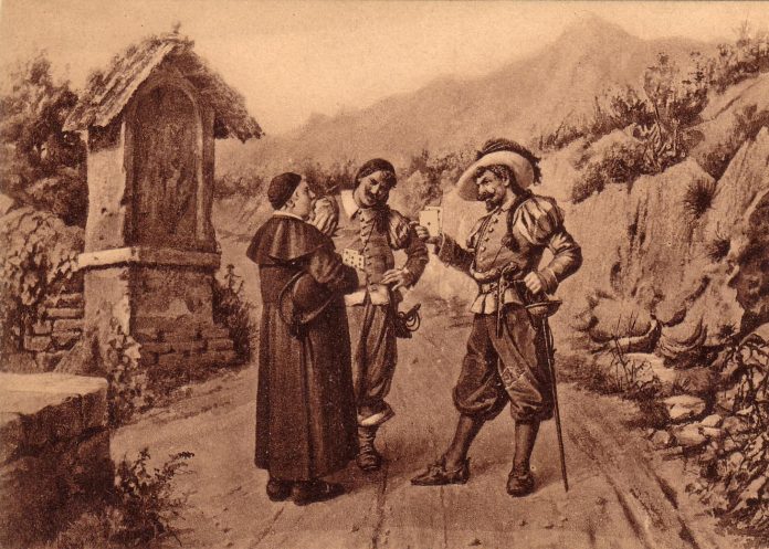 immagine dei bravi del romanzo "I Promessi Sposi" di Alessandro Manzoni