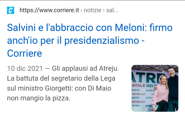 posizione matteo salvini su presidenzialismo