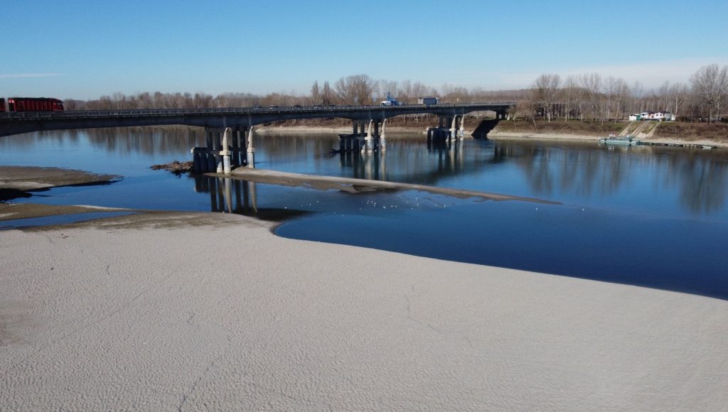 Po in secca (fonte: La Repubblica)