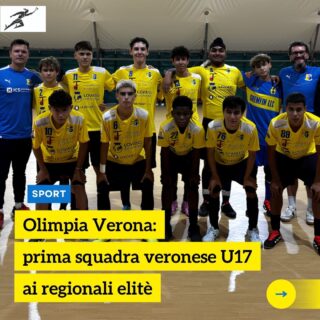 @olimpiaveronac5, è la prima squadra veronese di futsal a qualificarsi ai campionati regionali elite U17.
La formazione allenata dall’ex campione di calcio a 5, Thiago Resner, lo scorso novembre ha ottenuto il pass per il torneo veneto.Ci racconta tutto @emanuelee.serratoree#futsal⚽ #calcioa5 #olimpiaverona #sport