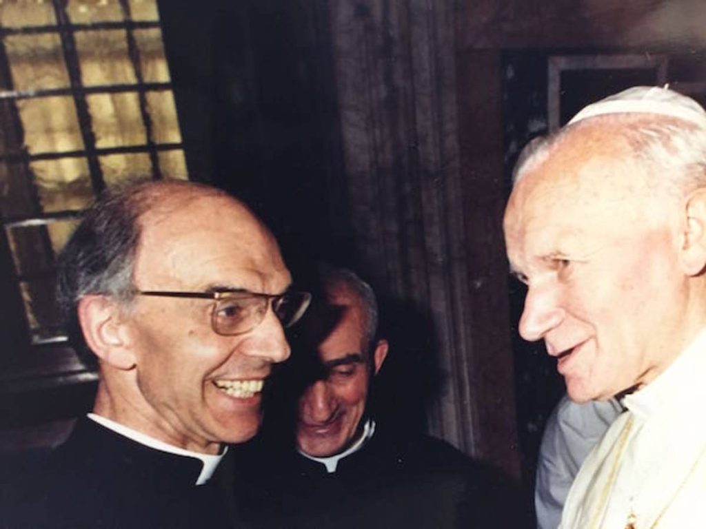 Don Ferdinando Rancan con Giovanni Paolo II - Opus Dei