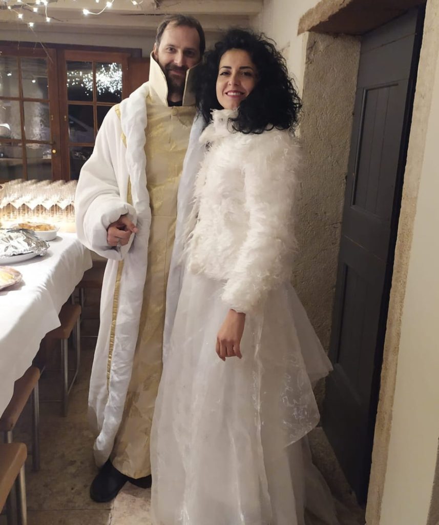 Foto del Duo G&G, due attori di teatro i quali si sono esibiti in Villa San Liberale, Belluno