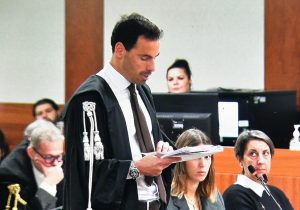 Fotografia del PM Andrea Petroni durante il processo contro Filippo Turetta (foto presa da "La Nuova Venezia")