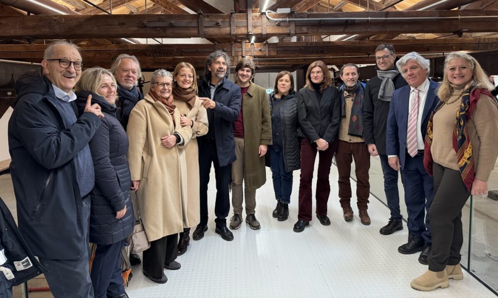foto scattata durante l'inaugurazione del nuovo silos universitario di Verona