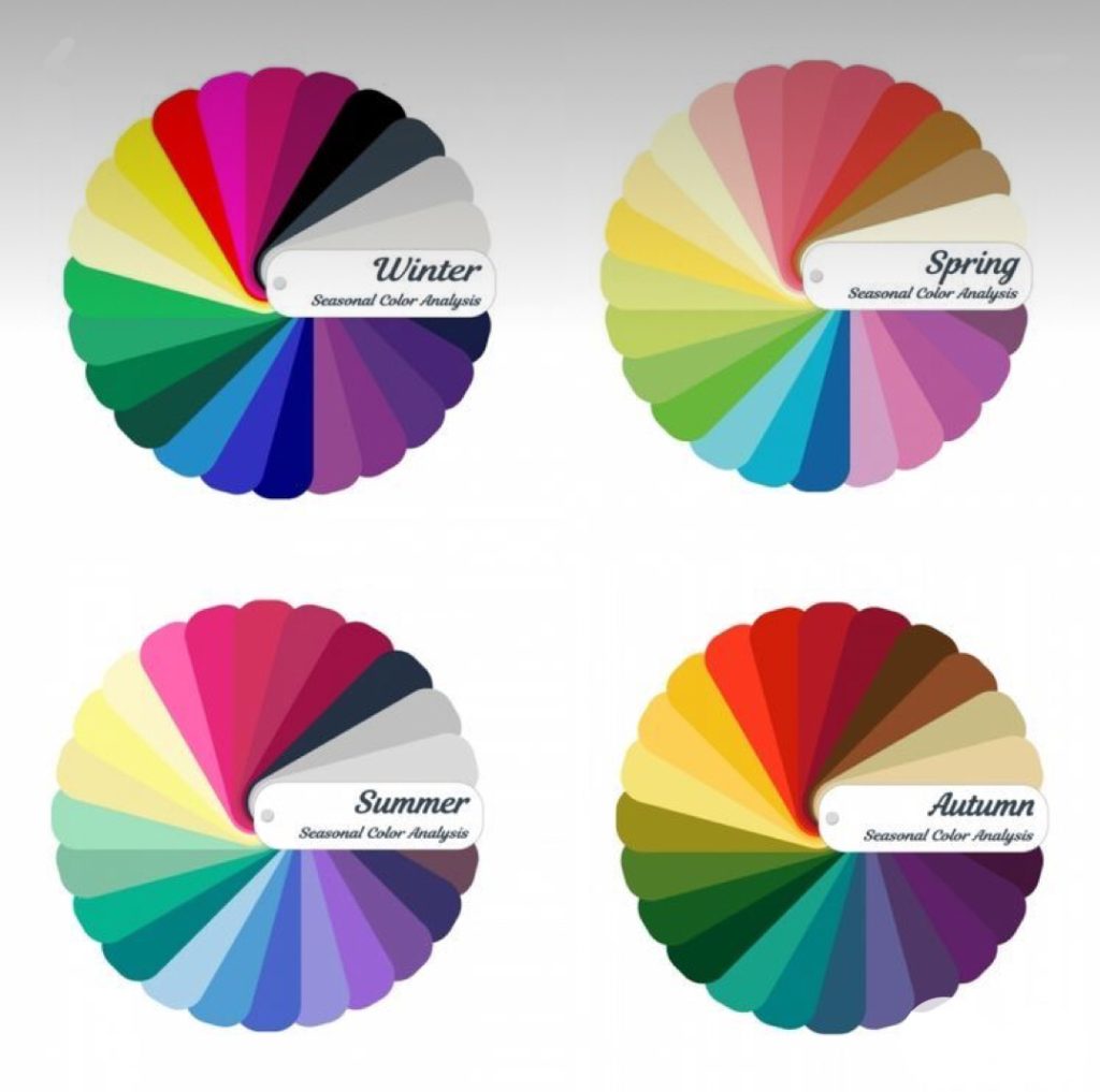 Palette di colori in base alle quattro stagioni Fonte:Pinterest
