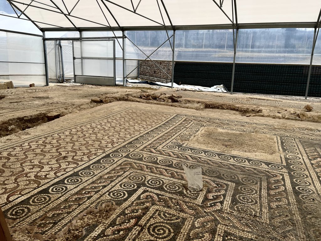 Una parte della zona residenziale della villa dei mosaici