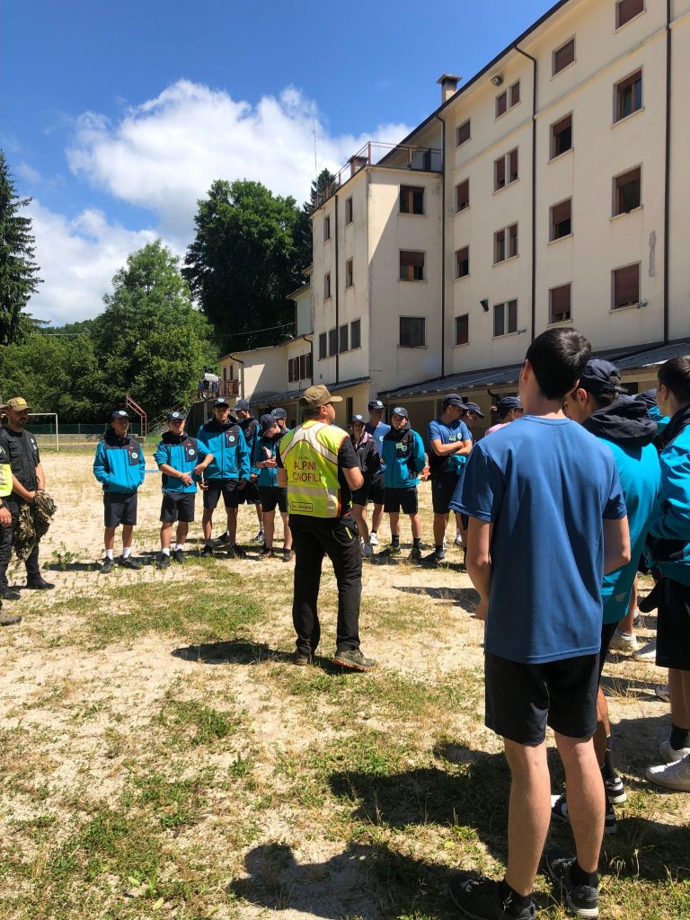 Visita della Squadra dei Cinofili ANA di Verona ai campi SAF 2024