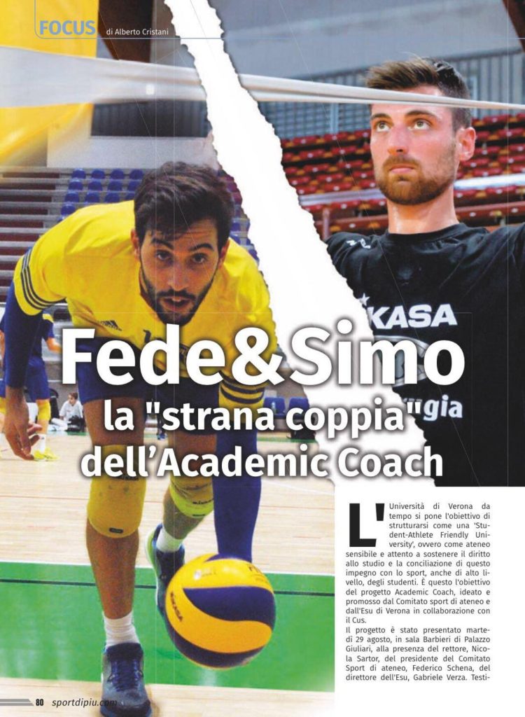 Centomo e Anzani, la coppia testimonial dell'Academic Coach Project