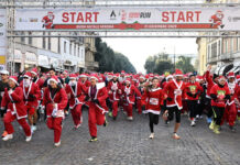 Verona corre vestita di rosso per la solidarietà
