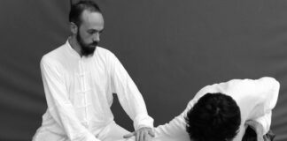 Quattro amici e una passione infinita per il kung fu e la difesa personale immagine di Sandro Bernardello durante un suo allenamento