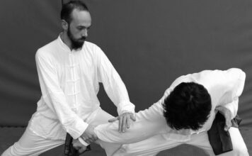 Quattro amici e una passione infinita per il kung fu e la difesa personale immagine di Sandro Bernardinello durante un suo allenamento