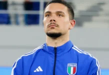 Elia Caprile: «Ho sempre sognato la Nazionale» Elia Caprile con la maglia della Nazionale di calcio italiana.