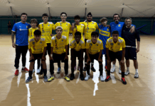 Olimpia Verona, prima squadra veronese di futsal ai campionati regionali elite U17 Il team dell'Olimpia Verona radunato al C.O.N.I