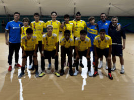 Olimpia Verona, prima squadra veronese di futsal ai campionati regionali elite U17 Il team dell'Olimpia Verona radunato al C.O.N.I